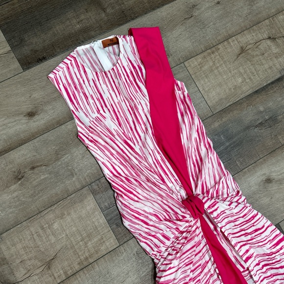 Missoni pink space dyed knot front midi dress - Picture 4 of 8